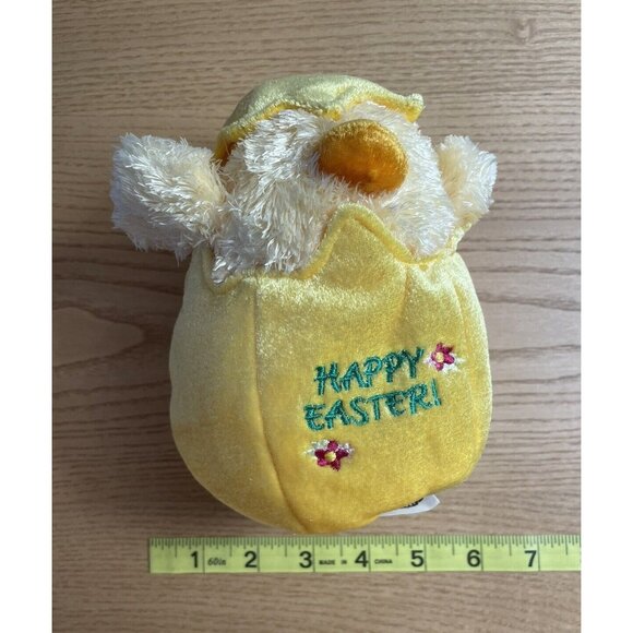 Commonwealth Hatching Egg Chick Happy Easter Plush Yellow Embroidered 8 in 2002 - Picture 10 of 10